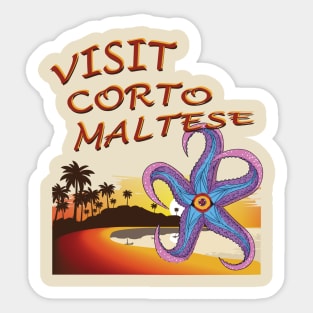 VISIT CORTO MALTESE Sticker